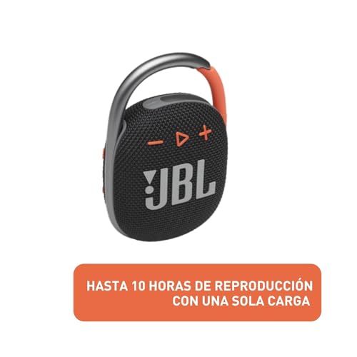 JBL Clip 4 - Portable Mini Bluetooth Speaker, big audio and punchy bass, integrated carabiner, IP67 waterproof and dustproof, 10 hours of playtime, speaker for home, outdoor and travel (Red)