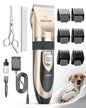 oneisall Dog Shaver Clippers Low Noise Rechargeable Cordless Electric Quiet Hair Clippers Set for Dogs Cats Pets - DSP Warehouse