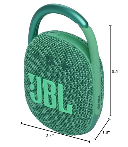 JBL Clip 4 - Portable Mini Bluetooth Speaker, big audio and punchy bass, integrated carabiner, IP67 waterproof and dustproof, 10 hours of playtime, speaker for home, outdoor and travel (Red)