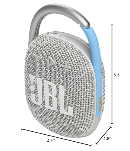 JBL Clip 4 - Portable Mini Bluetooth Speaker, big audio and punchy bass, integrated carabiner, IP67 waterproof and dustproof, 10 hours of playtime, speaker for home, outdoor and travel (Red)