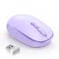 TECKNET Wireless Mouse, 2.4G Quiet Computer Mouse with USB Receiver, 4 Buttons Portable Cordless Mice for Chromebook, Laptop, PC, Mac, 800/1200/1600 DPI - Pink - DSP Warehouse