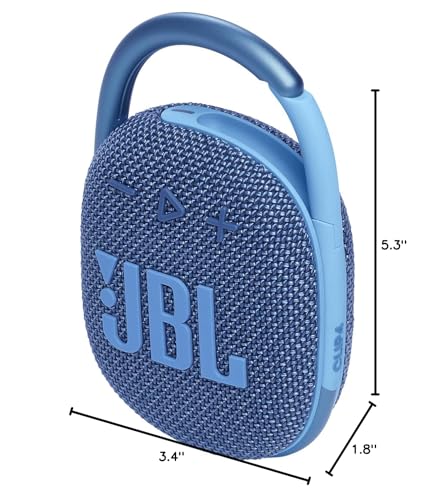 JBL Clip 4 - Portable Mini Bluetooth Speaker, big audio and punchy bass, integrated carabiner, IP67 waterproof and dustproof, 10 hours of playtime, speaker for home, outdoor and travel (Red)