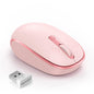 TECKNET Wireless Mouse, 2.4G Quiet Computer Mouse with USB Receiver, 4 Buttons Portable Cordless Mice for Chromebook, Laptop, PC, Mac, 800/1200/1600 DPI - Pink - DSP Warehouse