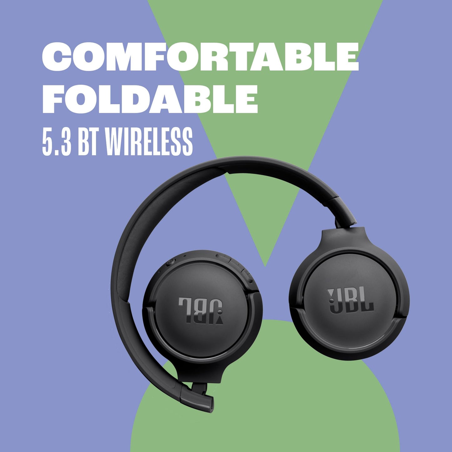 JBL Tune 520BT - Wireless On-Ear Headphones, Up to 57H Battery Life and Speed Charge, Lightweight, Comfortable and Foldable Design, Hands-Free Calls with Voice Aware (Purple) - DSP Warehouse