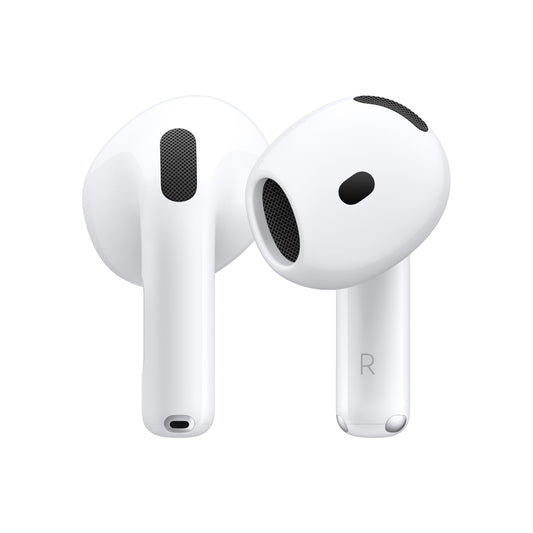 Apple AirPods 4 Wireless Earbuds, Bluetooth Headphones, Personalized Spatial Audio, Sweat and Water Resistant, USB-C Charging Case, H2 Chip, Up to 30 Hours of Battery Life, Effortless Setup for iPhone - DSP Warehouse