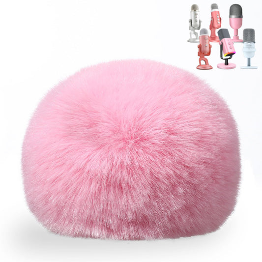 ZealSound Blue Yeti Pop Filter for Blue Yeti Microphone,Mic Foam Cover with Furry Windscreen Muff windshield for ZealSound K66/Yeti/Yeti X/Nano/Yeti Pro/AM8/SoloCast and More USB Mics (Pink) - DSP Warehouse